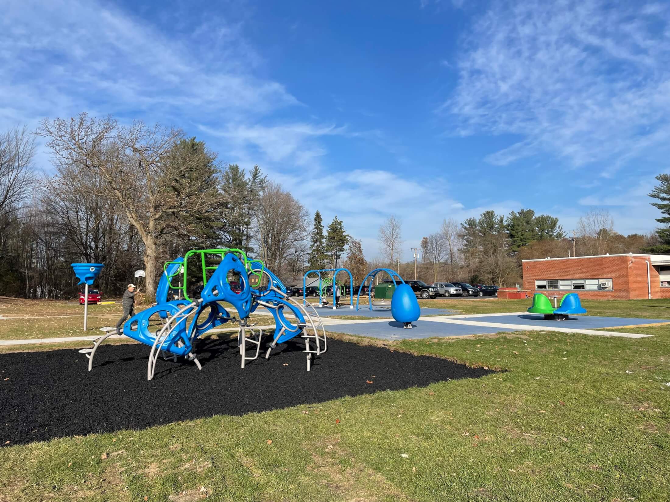 Photo of the accessible Pediatric Center Playground in Midland County, Michigan.